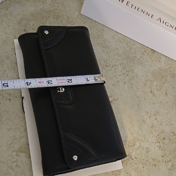 Etienne Aigner Black Leather Wallet - Picture 10 of 10